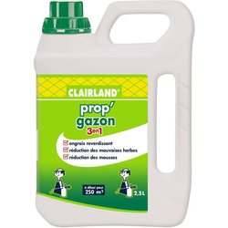 Prop Gazon 3-in-1-Flüssigrasendünger  Clairland  Konzentriert 2,5 l