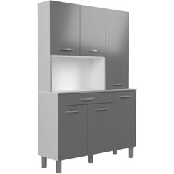 Oslo -Buffet von 120 cm - 1 Schublade und 6 Türen - L 120 x D 40 x H 1
