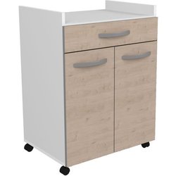 Oslo serviert 60 cm - 1 Schublade und 1 Tür - L 60 x D 44 x H 81 cm - 