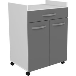 Carrello OSLO 60 cm - 1 cassetto e 1 anta - L 60 x P 44 x H 81 cm - Co