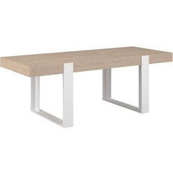 Table a manger - LOFT - Rectangulaire - Chene / Blanc - 8 personnes - 