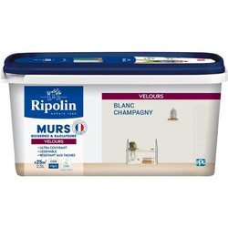 Wall decoration, woodwork & radiators, champagne white velvet - RIPOLI