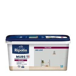 RIPOLIN Velvet Color Paint for Walls, Woodwork, Radiators - Lome Gray