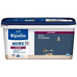 Peinture Intérieure - Ripolin - Bleu de Béring - 2,5L - Velours - Haut
