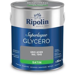 Lacca gliceroftalica grigio acciaio RAL 7045 satinata - RIPOLIN - 2 L