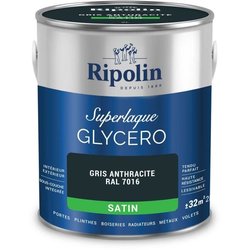 Anthracite gray RAL 7016 satin glycero lacquer - RIPOLIN - 2 L