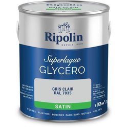 Hellgrauer Glycerolack RAL 7035 seidenmatt - RIPOLIN - 2 L