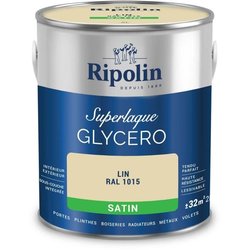 Laca glicerina lino RAL 1015 satinado - RIPOLIN - 2 L