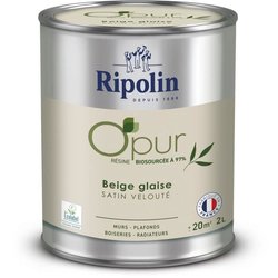 O pur murs boiseries radiateurs beige glaise satin velouté - RIPOLIN -