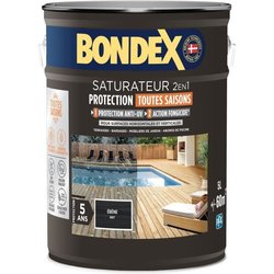 2-in-1-Sättiger - BONDEX - Mattes Ebenholz - 5 L
