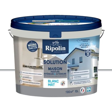 Matte white home solution - RIPOLIN - 10 L