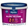 2 en 1 pared y techo terciopelo blanco - RIPOLIN - 10 L