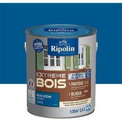RIPOLIN Vernice per legno per interni ed esterni - Blu oceano Ral 5017