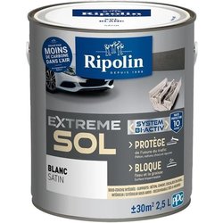 RIPOLIN Interior & Exterior Floor Paint - Satin White, 2.5L