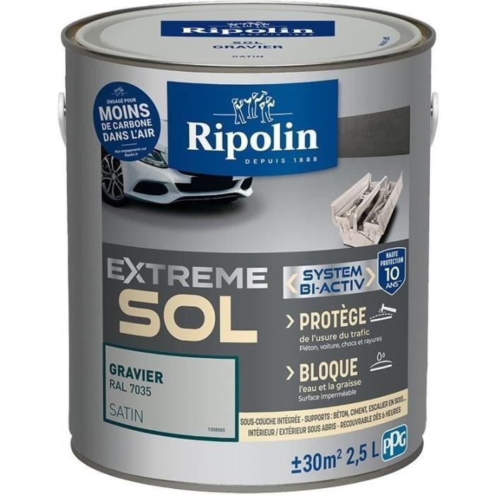 RIPOLIN Pittura per pavimenti per interni ed esterni - Gravel Ral 7035
