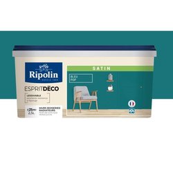 RIPOLIN All Pieces Wandfarbe - Pop Satin Blue, 2.5L
