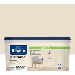 RIPOLIN Pittura murale tutti i pezzi - Satin Off White, 2.5L