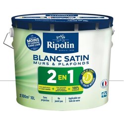 RIPOLIN Pittura bianca per pareti e soffitti con sottofondo integrato 