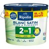 2 in 1 Wall and Ceiling Paint Satin White Ripolin 10L + 2L free