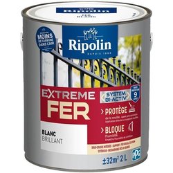 Vernice per ferro - RIPOLIN - 396027 - Bianco - Lucido - 2 L