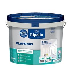 Deckenfarbe - Mattweiß - Spurlos - RIPOLIN - 10L