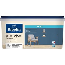 Ripolin matte seram blauwe binnenmuur kleur verf 2.5L