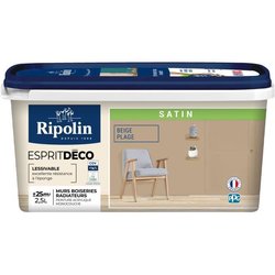 Peinture - RIPOLIN - ESPRIT DECO MULTI-SUPPORTS - Beige Plage - Satiné