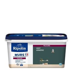 RIPOLIN Velvet Color Farbe für Wände, Heizkörperholzarbeiten  Armeegr