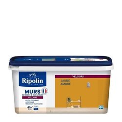 RIPOLIN Fluweelkleurige verf voor muren, radiatorhoutwerk - Ambergeel