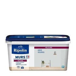 RIPOLIN Vernice color velluto per pareti, radiatori in legno - Grigio 