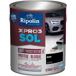 Vernice per pavimenti - RIPOLIN - Nero - Opaco - 2,5L