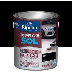 Peinture sol - RIPOLIN - Noir - Mat - 2,5L