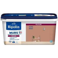 Decoración de pared, carpintería y radiadores en terciopelo ocre Wadi 