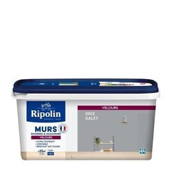 RIPOLIN Vernice color velluto per pareti, radiatori in legno - Grigio 