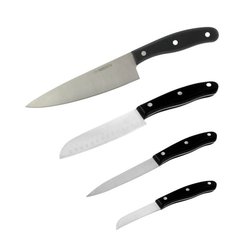 Juego de 4 cuchillos de cocina - NIROSTA - 20, 22, 26 y 31 cm