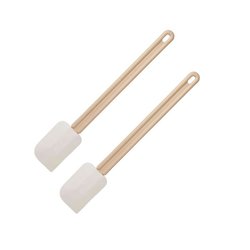 Set van 2 bak- en kookspatels - FACKELMANN - Hars handvat - 42 cm