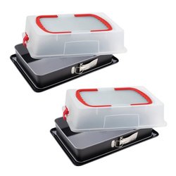 2er-Set Springformen mit Deckel - DR oeTKER - Back-Idee Kreativ - 42 x