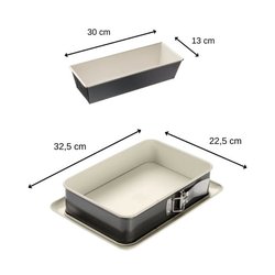 Tortiera e tortiera rettangolare - DR oeTKER - Back Trend - 30 cm e 28
