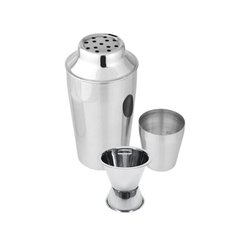 Set shaker per cocktail in acciaio inox da 400 ml e dispenser per alco