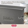 2er Set 3D-Kuchenformen - ZENKER - Osterhasenform - 600 ml -