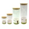 Set di 4 contenitori in vetro per alimenti - FACKELMANN - Naturale - C