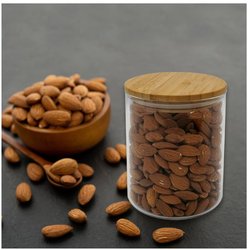 Juego de 4 recipientes de vidrio para almacenar - FACKELMANN - Natural