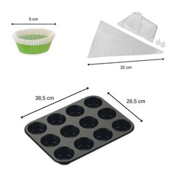 Juego de 3 muffins especiales - NIROSTA