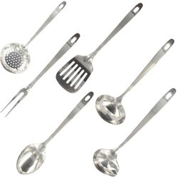 Set di utensili da cucina 6 pezzi - FACKELMANN - Oxford - Acciaio inos