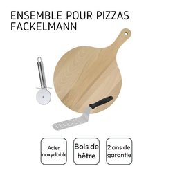 Juego de 3 utensilios para pizza - FACKELMANN