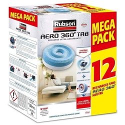 RUBSON PROMO MEGA PACK Set van 12 navullingen Aero 360 Neutral