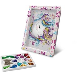 Kit loisir créatif - Licorne - Illustration avec sequins - Pour enfant