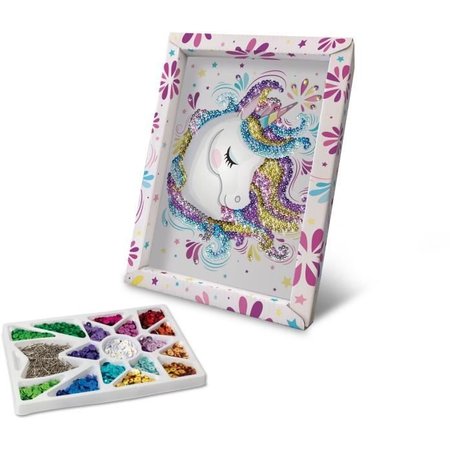 Einhorn - Illustration mit Pailletten