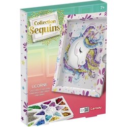 Einhorn - Illustration mit Pailletten