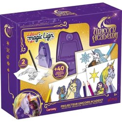 Magic Lign - LANSAY - Proiettore Unicorn Academy - 50 illustrazioni - 